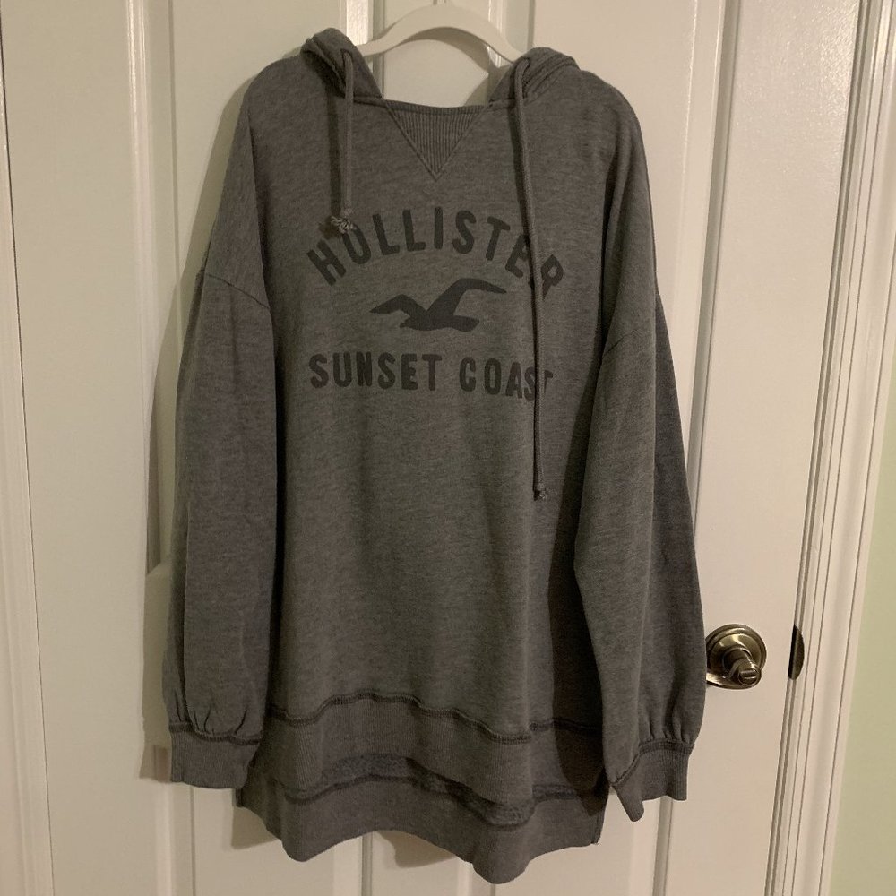 Hollister Oversized Gray Hoodie